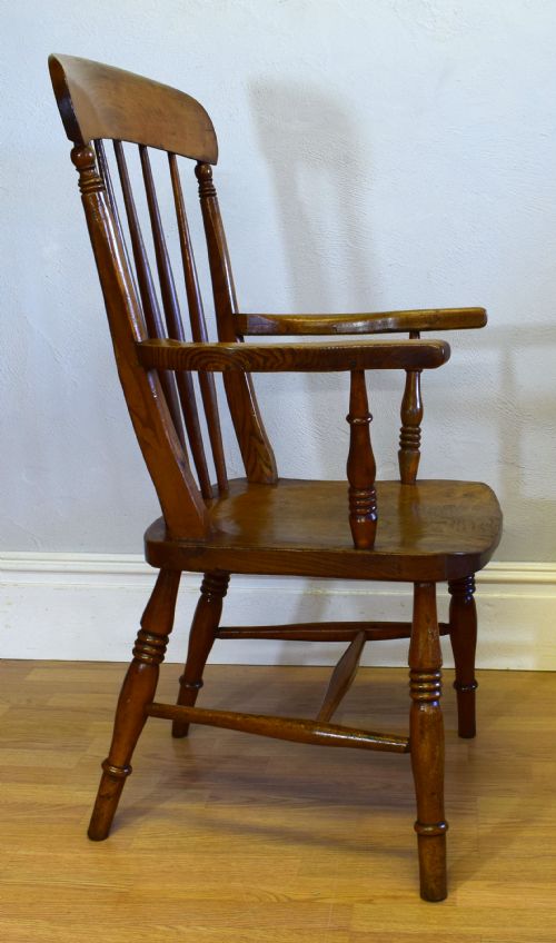 VICTORIAN COUNTRY ARM CHAIR - ADDITIONAL PHOTO 4