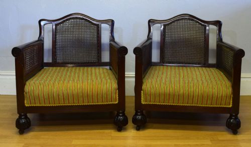 ANTIQUE BERGERE 3 PIECE SUITE - ADDITIONAL PHOTO 7