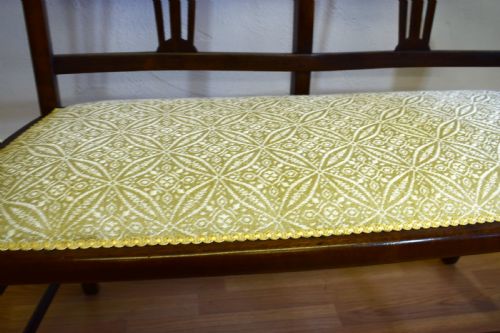 ANTIQUE EDWARDIAN 2 SEATER COUCH - ADDITIONAL PHOTO 7