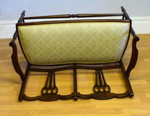 ANTIQUE EDWARDIAN 2 SEATER COUCH - ADDITIONAL PHOTO 8