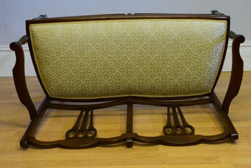 ANTIQUE EDWARDIAN 2 SEATER COUCH - ADDITIONAL PHOTO 10