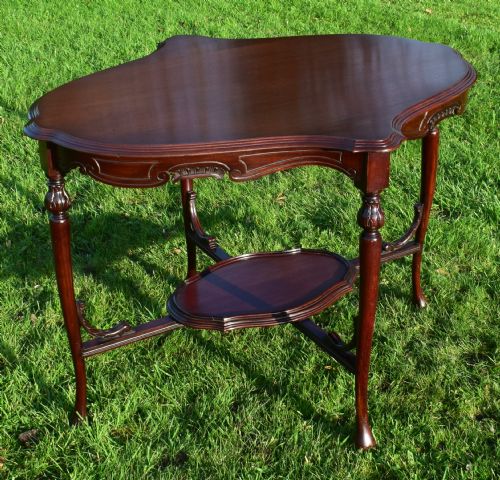 ART NOUVEAU CENTRE TABLE OCCASIONAL TABLE - ADDITIONAL PHOTO 11