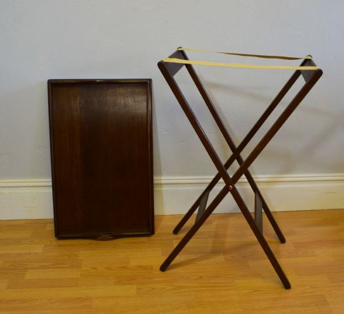 LATE VICTORIAN BUTLERS TRAY ON STAND - ADDITIONAL PHOTO 6