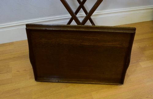 LATE VICTORIAN BUTLERS TRAY ON STAND - ADDITIONAL PHOTO 7