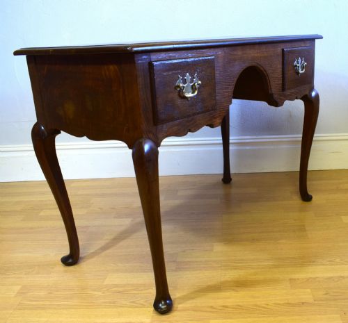 ANTIQUE OAK SIDE TABLE - ADDITIONAL PHOTO 4