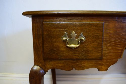 ANTIQUE OAK SIDE TABLE - ADDITIONAL PHOTO 7