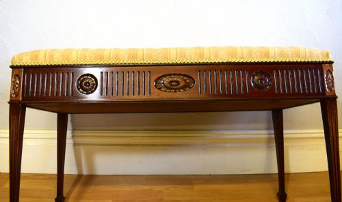ANTIQUE DUET PIANO STOOL - ADDITIONAL PHOTO 1