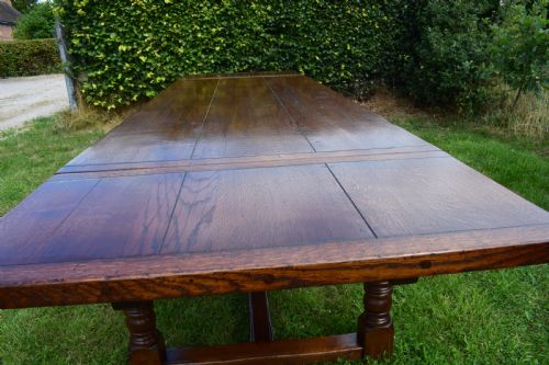 OAK REFECTORY TABLE - ADDITIONAL PHOTO 7