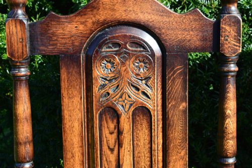 PAIR OF OAK ARM CHAIRS - ADDITIONAL PHOTO 14