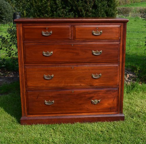 EDWARDIAN MAHOGANY CHEST OF DRAWER'S - ADDITIONAL PHOTO 1