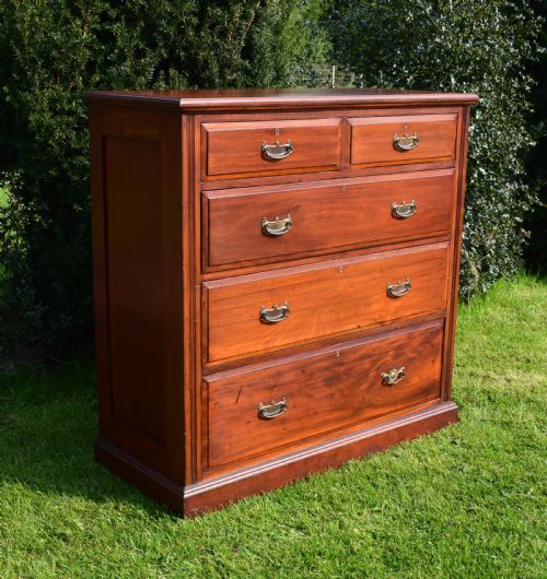 EDWARDIAN MAHOGANY CHEST OF DRAWER'S - ADDITIONAL PHOTO 2