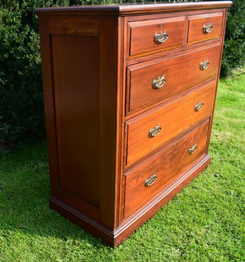 EDWARDIAN MAHOGANY CHEST OF DRAWER'S - ADDITIONAL PHOTO 8