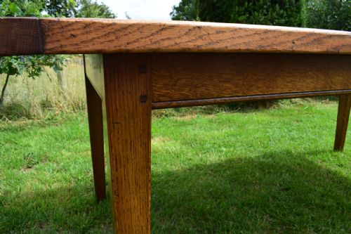 OAK FARMHOUSE REFECTORY TABLE - ADDITIONAL PHOTO 10