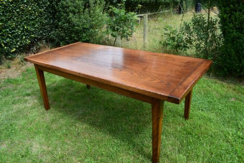 OAK FARMHOUSE REFECTORY TABLE - ADDITIONAL PHOTO 14