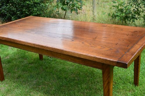 OAK FARMHOUSE REFECTORY TABLE - ADDITIONAL PHOTO 15