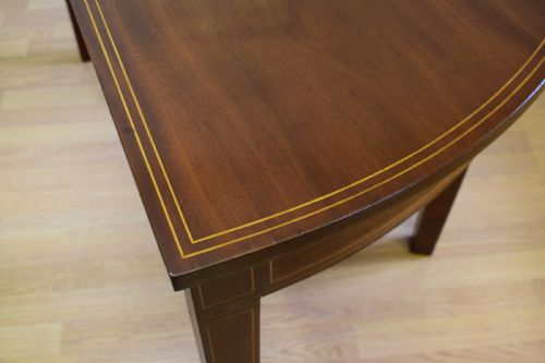 ANTIQUE ENGLISH GEORGIAN PERIOD DEMILUNE TABLE CIRCA 1800 - ADDITIONAL PHOTO 6