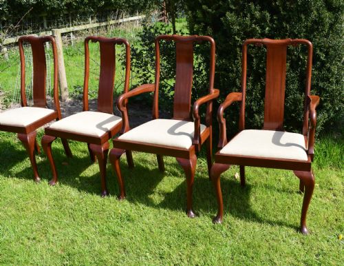 8 QUEEN ANNE STYLE DINING CHAIRS CIRCA 1890 - ADDITIONAL PHOTO 17
