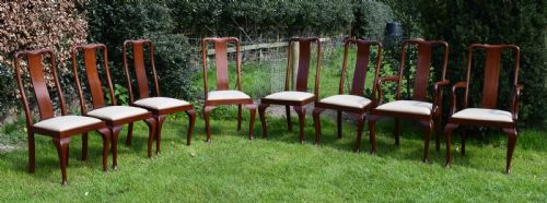 8 QUEEN ANNE STYLE DINING CHAIRS CIRCA 1890 - ADDITIONAL PHOTO 18