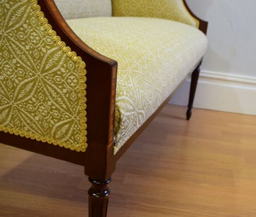 ANTIQUE EDWARDIAN INLAID SOFA - ADDITIONAL PHOTO 10