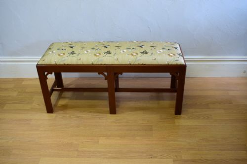 MAHOGANY DUET STOOL - ADDITIONAL PHOTO 1