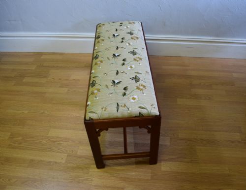 MAHOGANY DUET STOOL - ADDITIONAL PHOTO 5
