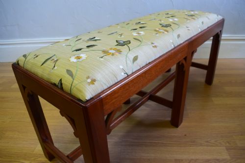 MAHOGANY DUET STOOL - ADDITIONAL PHOTO 6