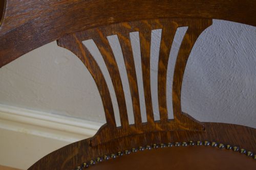 ANTIQUE VICTORIAN OFFICE CHAIR - ADDITIONAL PHOTO 9
