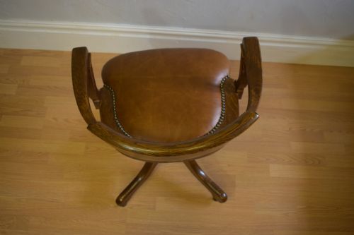 ANTIQUE VICTORIAN OFFICE CHAIR - ADDITIONAL PHOTO 11