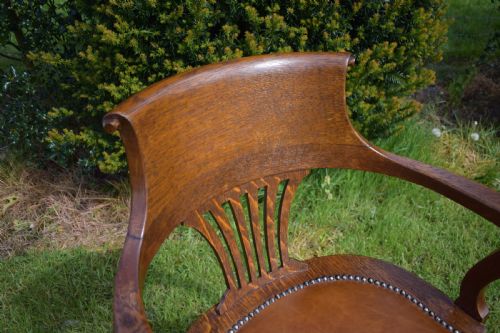 ANTIQUE VICTORIAN OFFICE CHAIR - ADDITIONAL PHOTO 14