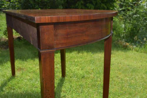 ANTIQUE PAIR OF GEORGIAN PERIOD DEMILUNE TABLES CIRCA 1800 - ADDITIONAL PHOTO 16