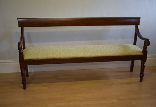 ANTIQUE VICTORIAN BENCH HALL WAITING ROOM - ADDITIONAL PHOTO 1