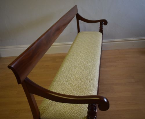 ANTIQUE VICTORIAN BENCH HALL WAITING ROOM - ADDITIONAL PHOTO 8
