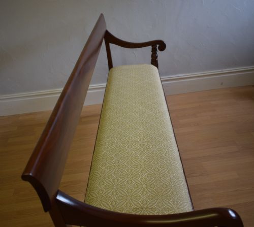 ANTIQUE VICTORIAN BENCH HALL WAITING ROOM - ADDITIONAL PHOTO 10