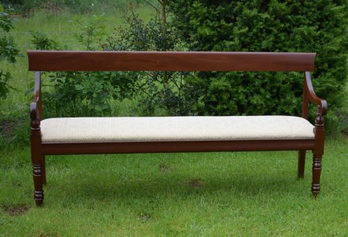 ANTIQUE VICTORIAN BENCH HALL WAITING ROOM - ADDITIONAL PHOTO 12