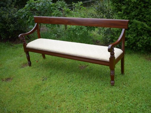 ANTIQUE VICTORIAN BENCH HALL WAITING ROOM - ADDITIONAL PHOTO 13