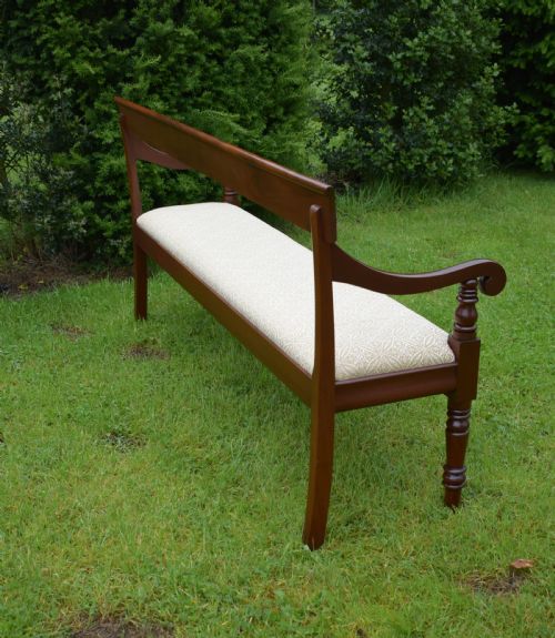 ANTIQUE VICTORIAN BENCH HALL WAITING ROOM - ADDITIONAL PHOTO 14