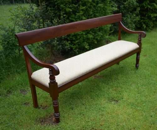 ANTIQUE VICTORIAN BENCH HALL WAITING ROOM - ADDITIONAL PHOTO 15