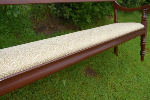 ANTIQUE VICTORIAN BENCH HALL WAITING ROOM - ADDITIONAL PHOTO 18