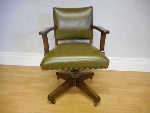 antique swivel office chair - CATEGORY: ANTIQUE CHAIRS - DATED 1920