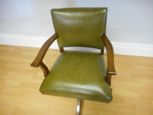 ANTIQUE SWIVEL OFFICE CHAIR - ADDITIONAL PHOTO 5