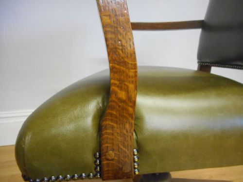 ANTIQUE SWIVEL OFFICE CHAIR - ADDITIONAL PHOTO 9