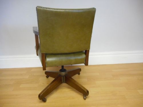 ANTIQUE SWIVEL OFFICE CHAIR - ADDITIONAL PHOTO 11