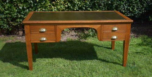ANTIQUE OAK DESK - ADDITIONAL PHOTO 1