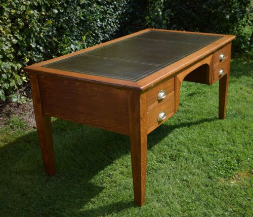 ANTIQUE OAK DESK - ADDITIONAL PHOTO 3