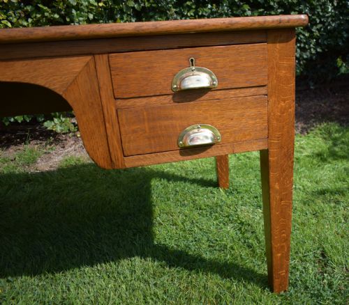 ANTIQUE OAK DESK - ADDITIONAL PHOTO 6