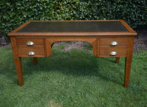 ANTIQUE OAK DESK - ADDITIONAL PHOTO 14
