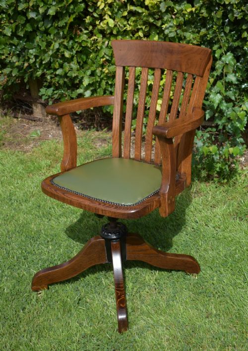 ANTIQUE SWIVEL DESK CHAIR - ADDITIONAL PHOTO 3