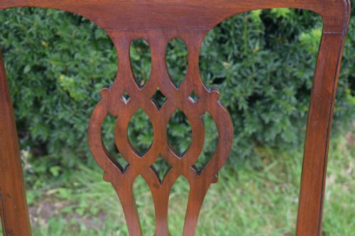 ANTIQUE PAIR OF CHIPPENDALE SIDE CHAIRS - ADDITIONAL PHOTO 15