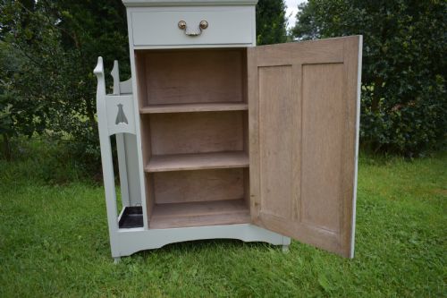 ANTIQUE ARTS CRAFTS HALL STAND - ADDITIONAL PHOTO 15