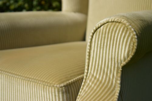ANTIQUE WING BACK ARM CHAIR - ADDITIONAL PHOTO 6